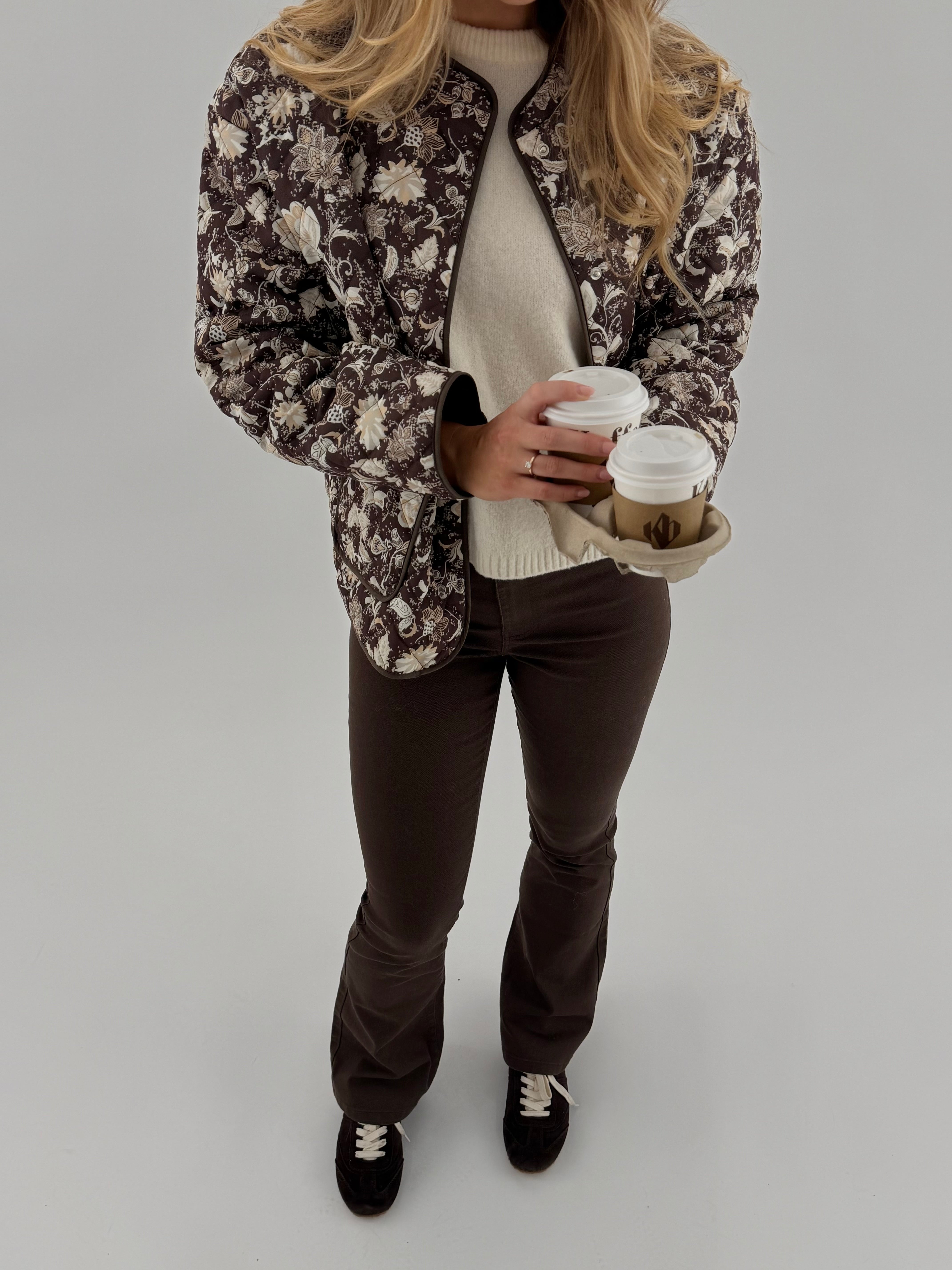 VMJANE QUILTED JACKET - Chocolate Martini